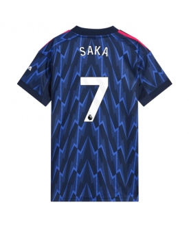 Arsenal Bukayo Saka #7 Maglia Gara Trasferta Repliche 2025-26 Donna Maniche Corte